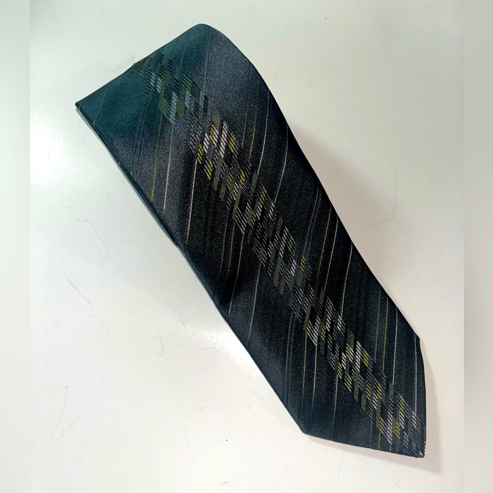 Elegant Givenchy Olive and Gray Men's Tie
